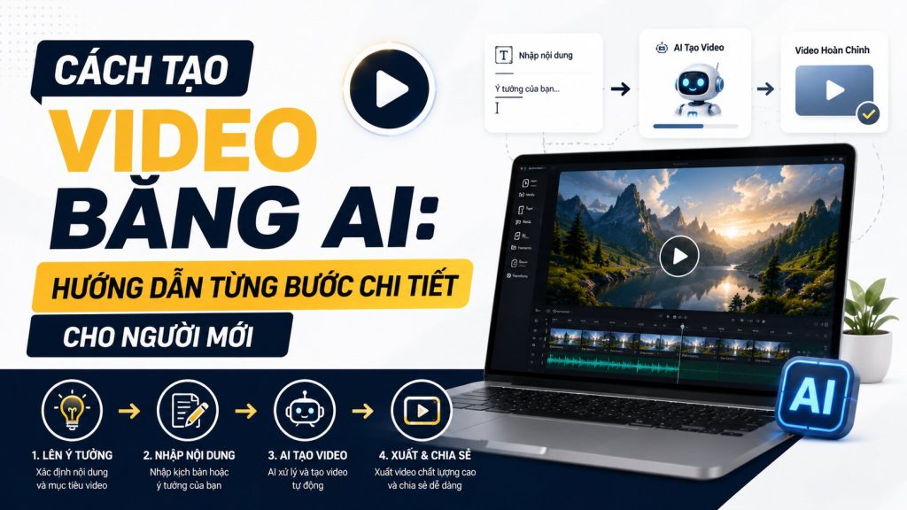 Cách Tạo Video Bằng AI: Hướng Dẫn Từng Bước Chi Tiết cho Người Mới [2026]