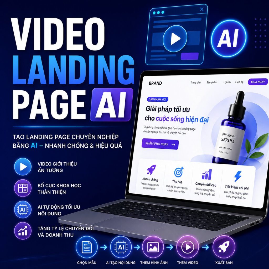Video Landing Page AI: Hướng Dẫn Tăng Tỷ Lệ Chuyển Đổi Bằng Dữ Liệu Thực [2026]