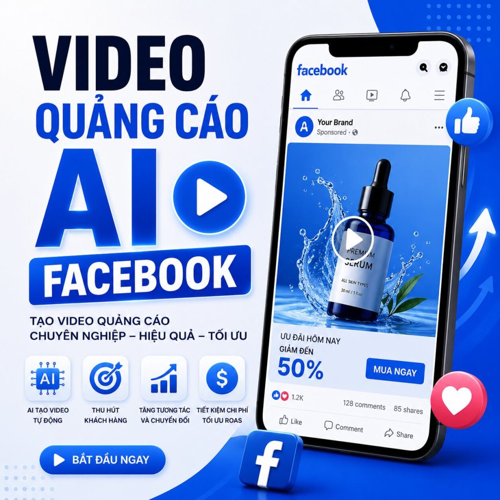 Video Quảng Cáo AI Facebook: Case Study Thực Chiến và Hướng Dẫn Từng Bước [2026]