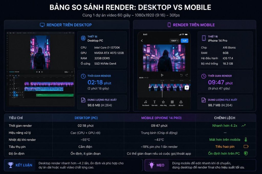 Screenshot bảng comparison render trên desktop và mobile
