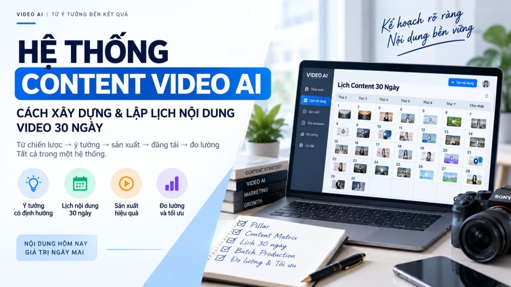 Hệ Thống Content Video AI: Cách Xây Dựng & Lập Lịch Nội Dung Video 30 Ngày