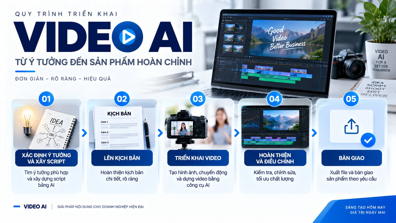 Quy trình triển khai video Ai trực tiếp